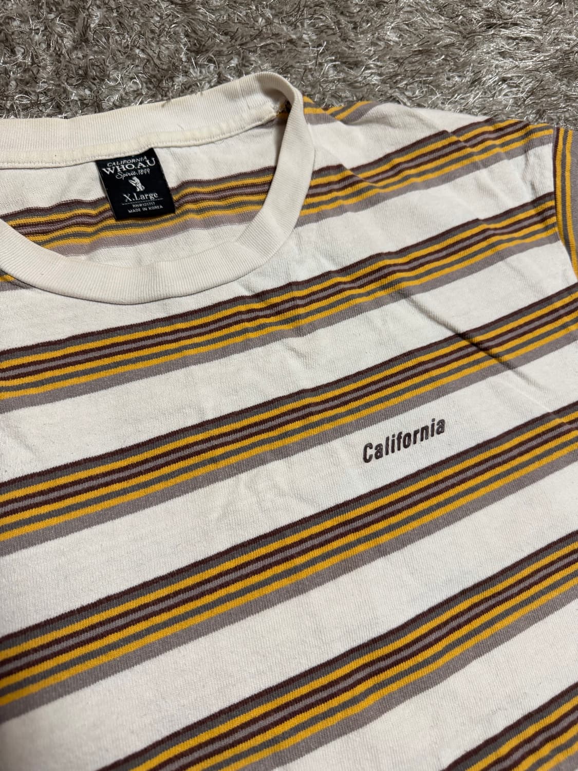 [XL] WHO.A.U 후아유 반팔 스웻셔츠 상품이미지1