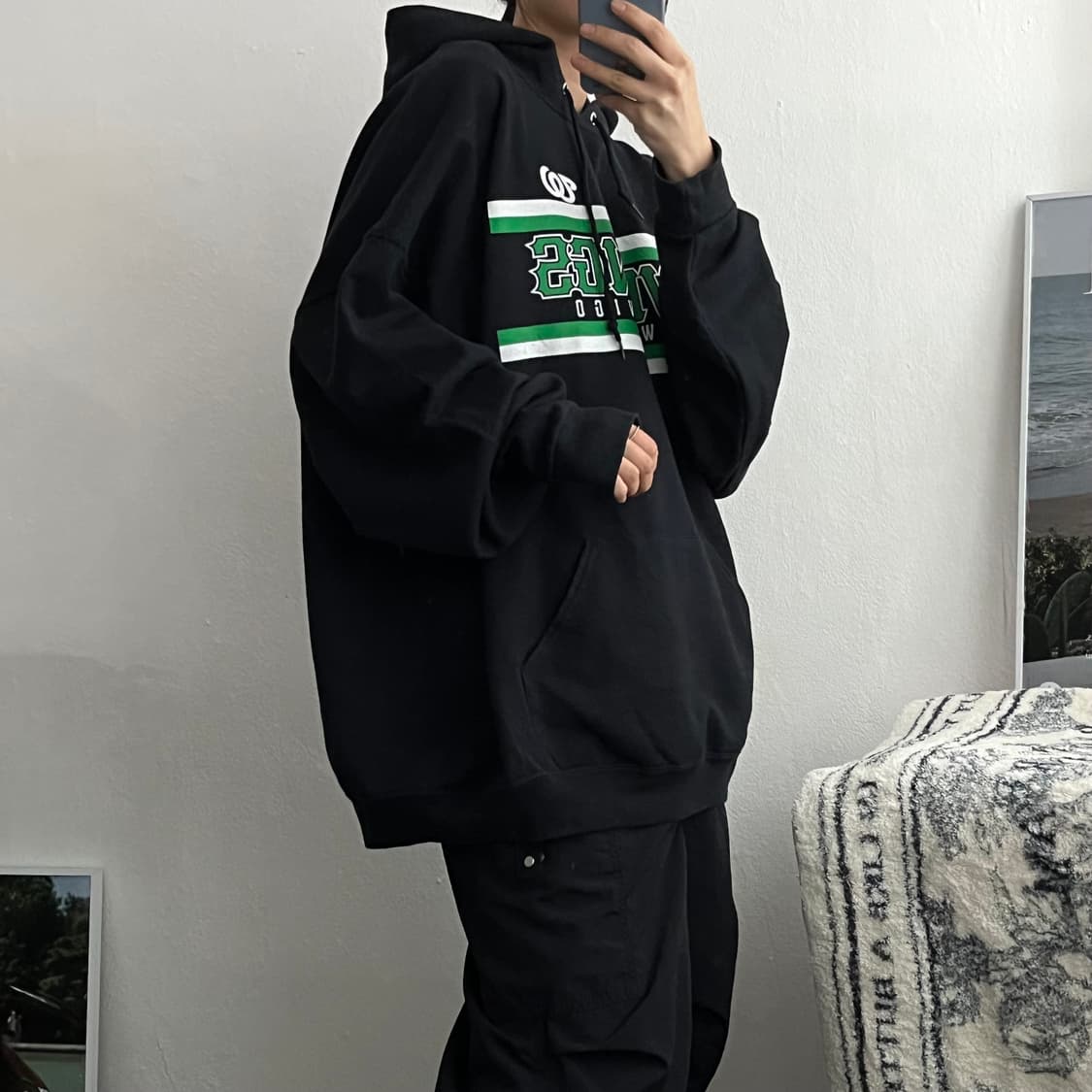 3XL) 미국빈티지후드티 오버핏후드A0676 상품이미지1