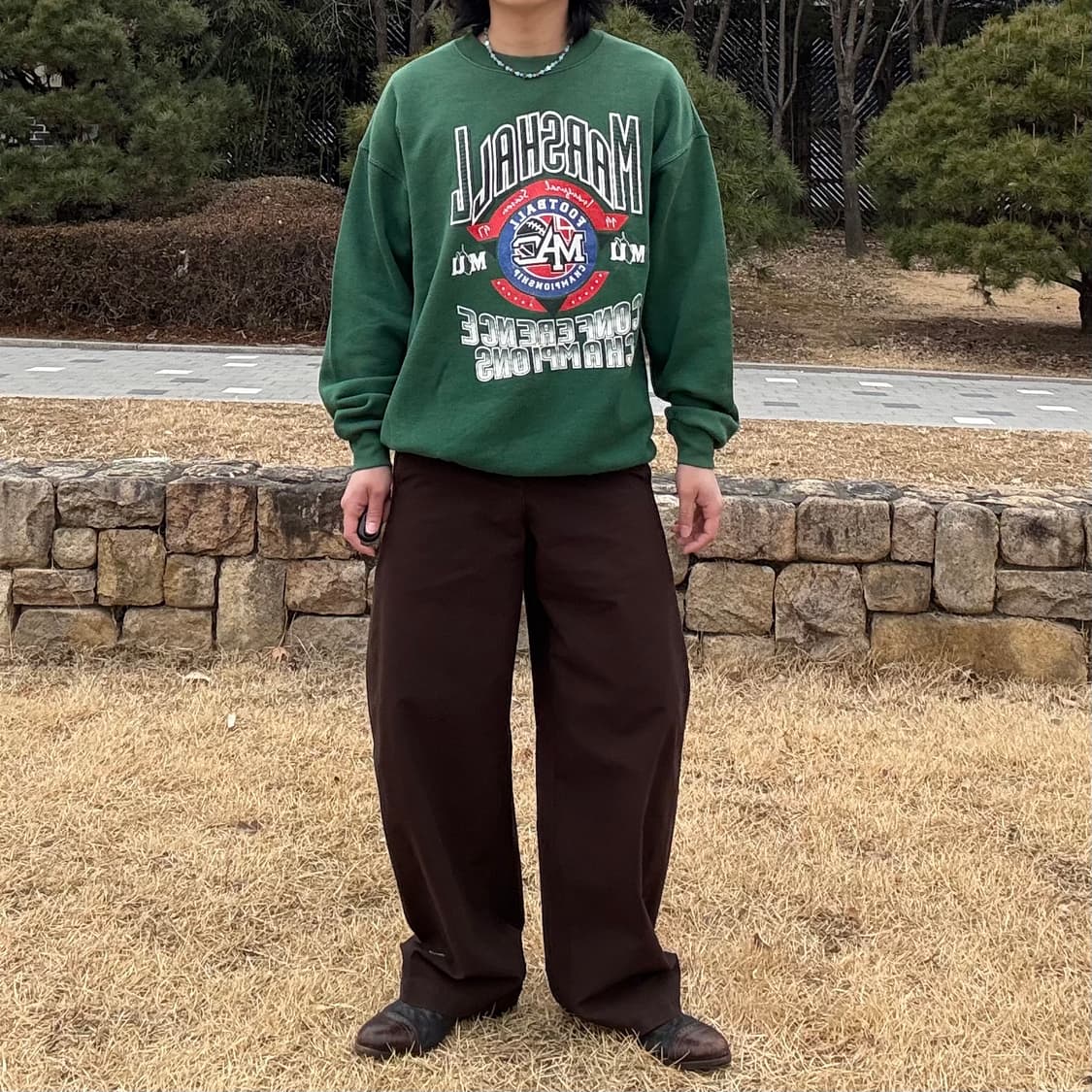 90s USA 리 Lee 헤비웨이트 마셜 대학교 스웻셔츠 상품이미지2