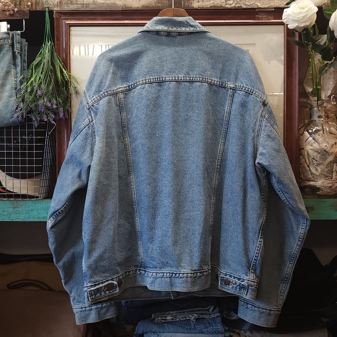 90s 리바이스 데님자켓 트러커 자켓 USA 메이드 L 상품이미지2