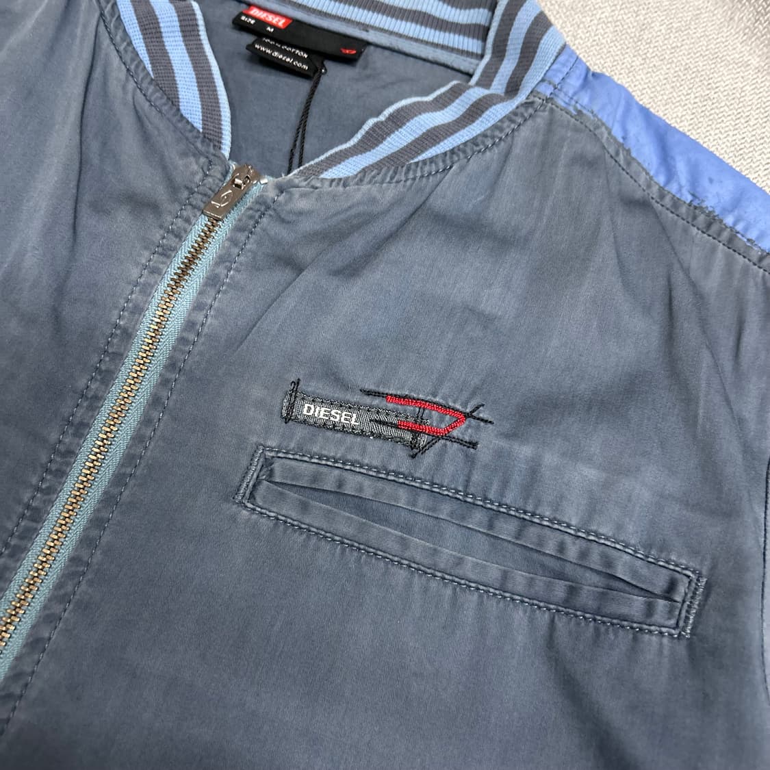 DIESEL Blue Bomber Jacket 상품이미지3