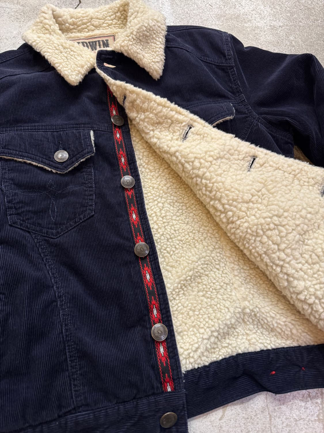 EDWIN 코듀로이 쉐르파 트러커자켓 상품이미지6