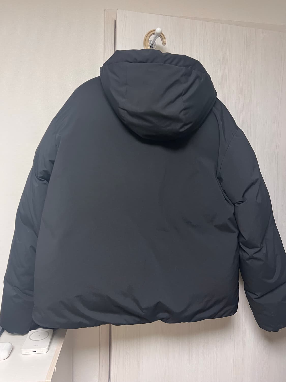 무신사 스탠다드 후드 숏패딩 블랙 상품이미지3