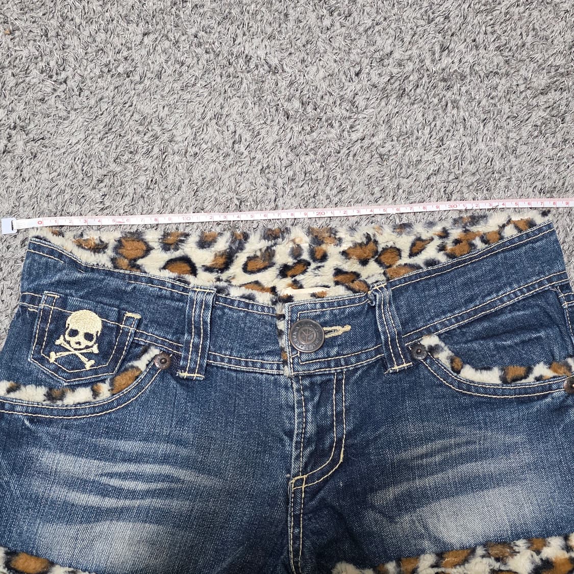빈티지 펑크 호피 레오파드 숏팬츠 반바지 y2k 오네갸루 d.i.a깔 상품이미지6