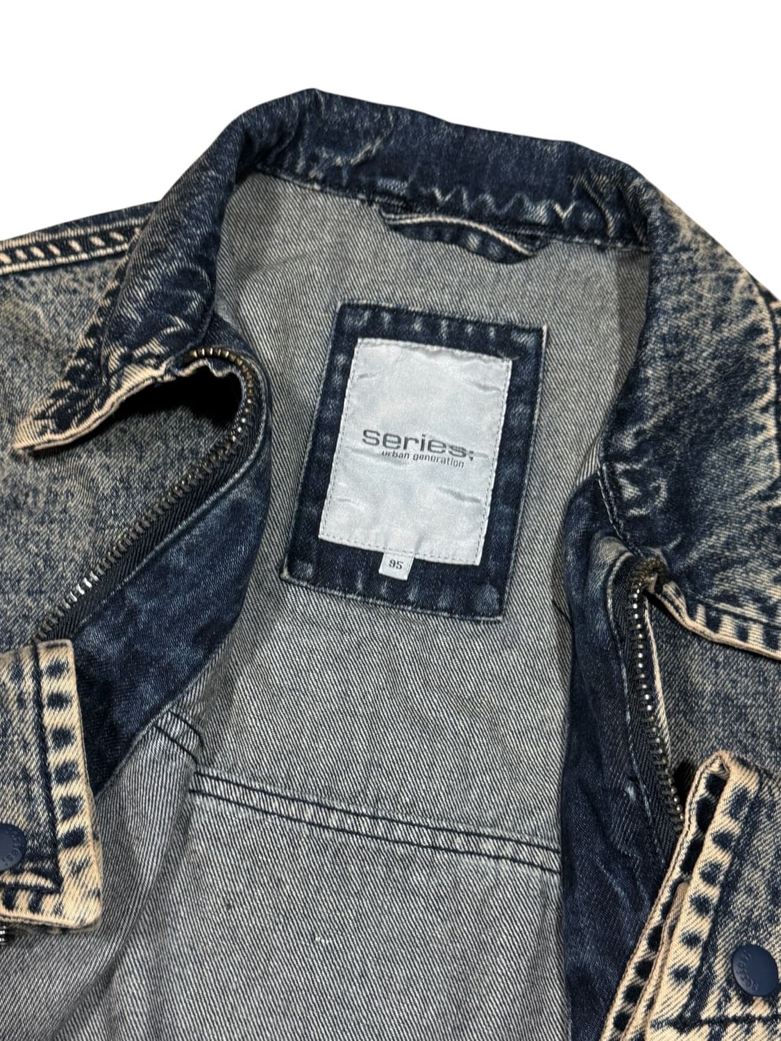 Series 시리즈 워시드 데님 블루종 자켓 상품이미지3
