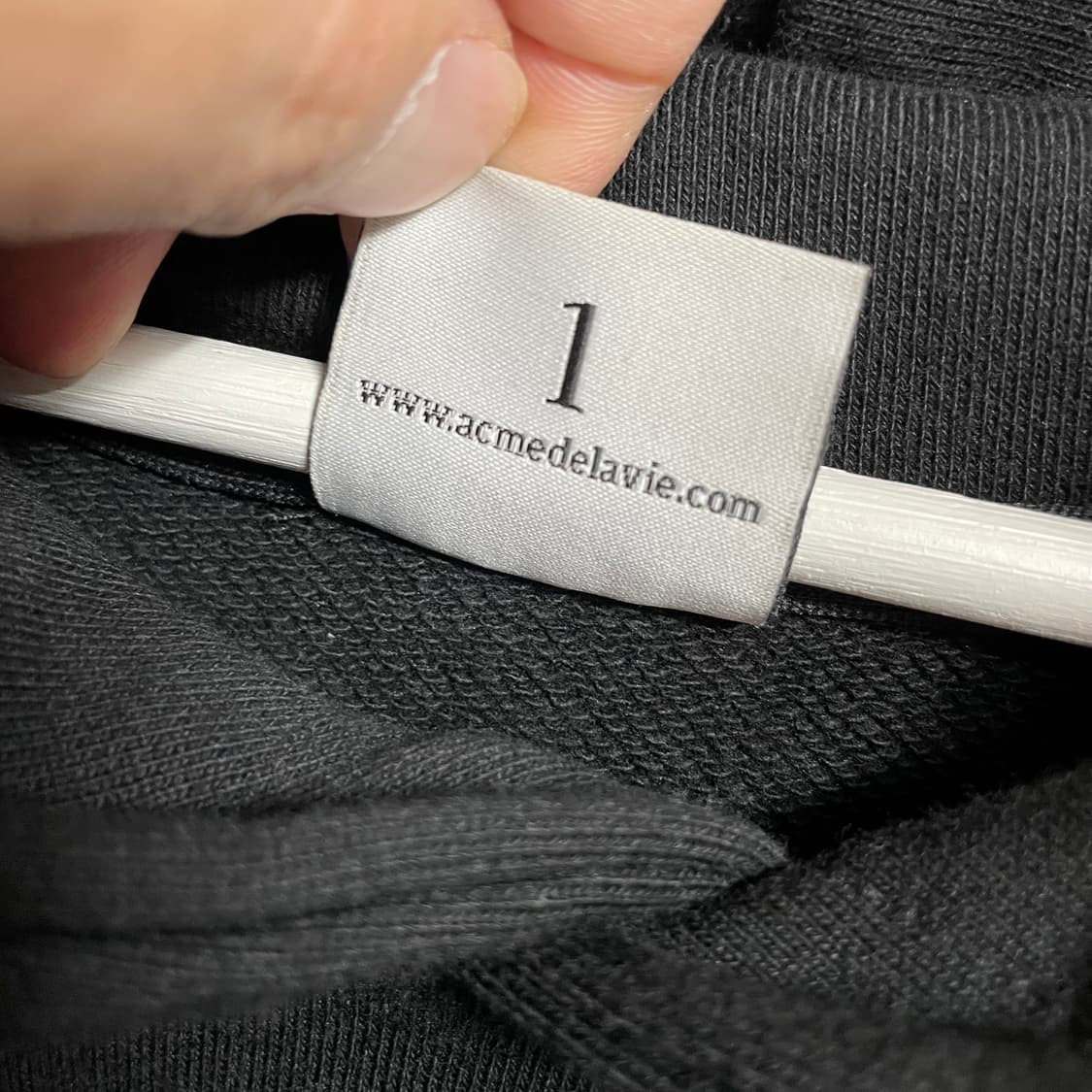 [1] 아크메드라비 아기 프린팅 후드티 블랙 상품이미지3