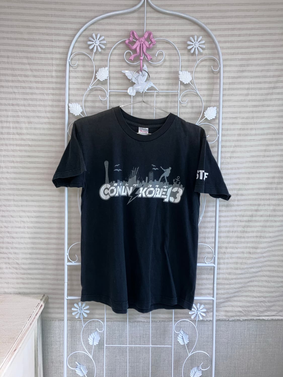빈티지 블랙 레터링 티셔츠 y2k 스트릿 갸루 펑키 446  상품이미지1