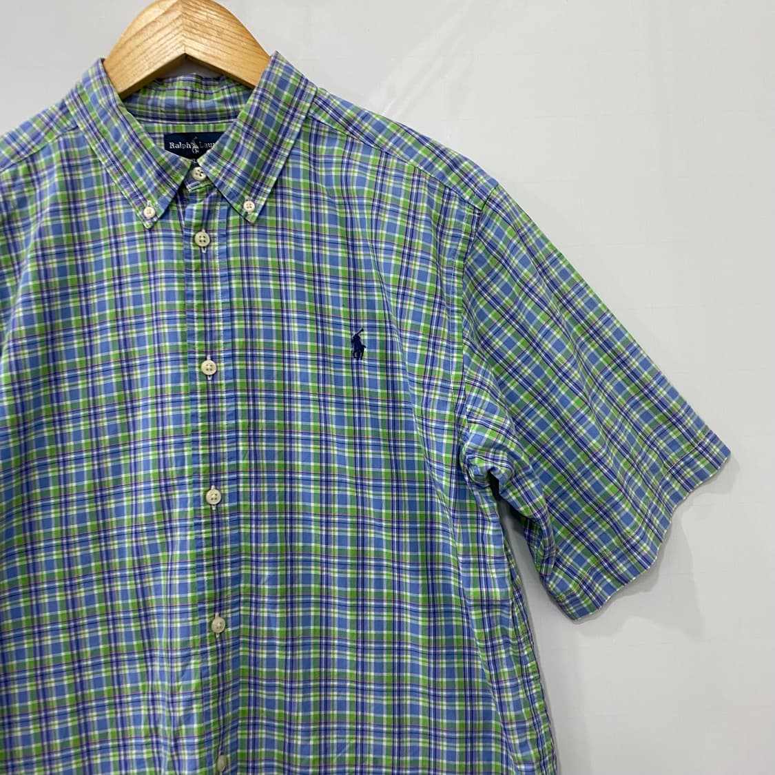 폴로 체크 반팔셔츠(XL) 상품이미지3