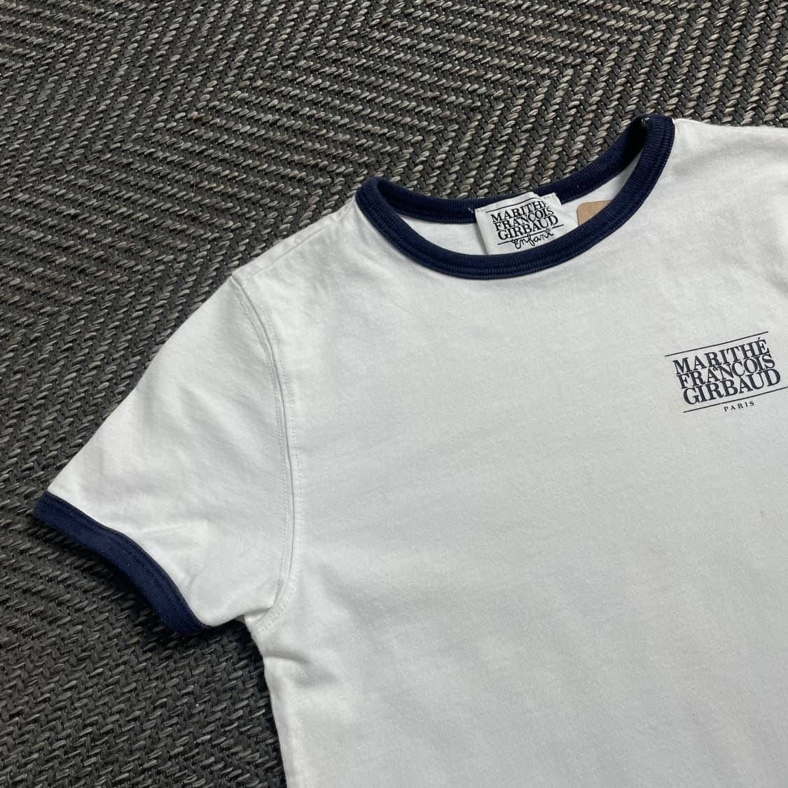 마리떼 프랑소와 저버 우먼스 배색 링거 반팔 티셔츠o 4614 상품이미지3