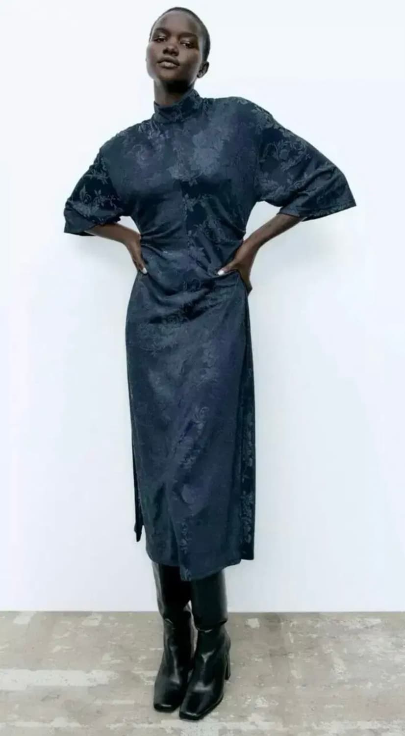 ZARA 자라 모크넥 원피스 (M, 새제품) 상품이미지3