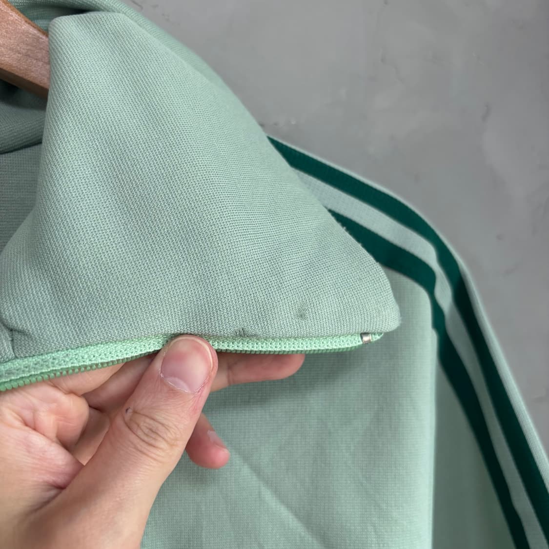 아디다스 80s 서독 파이어버드 져지 트랙탑 말차 피스타치오  상품이미지4