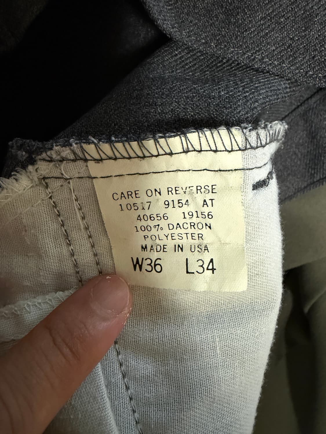 90s made in USA 리바이스 10517 sta prest 회색 상품이미지3