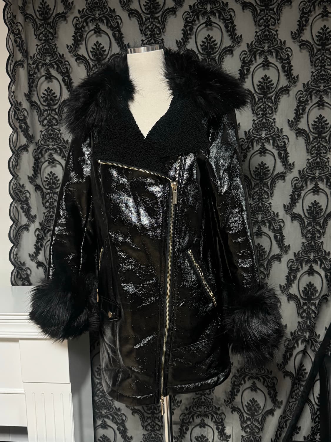 아르마니 armani  익스체인지 퍼 무스탕 코트 상품이미지1