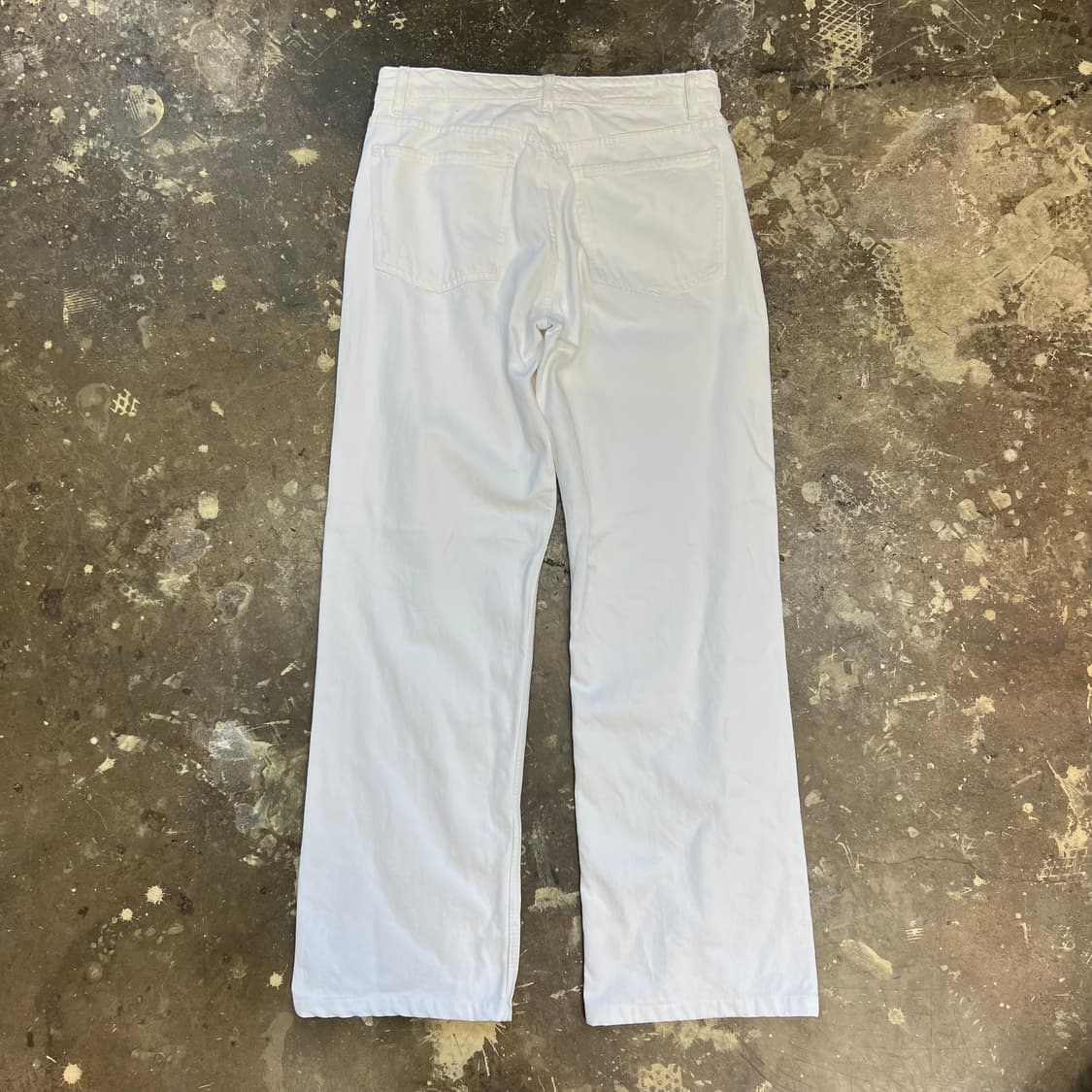 30) ZARA 자라 화이트 데님 와이드 팬츠 화이트진 청바지 상품이미지2