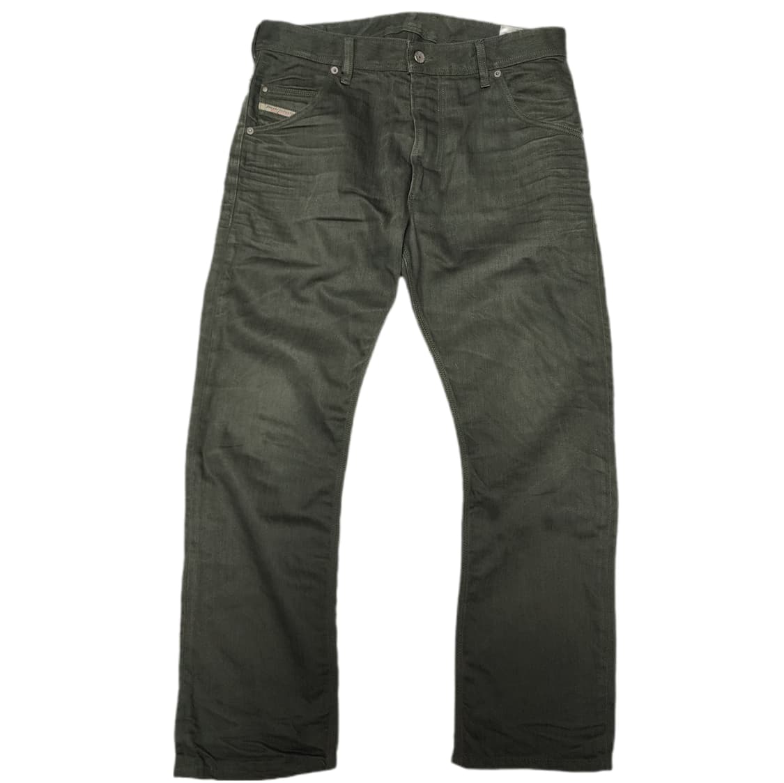 디젤 크루리 레귤러 슬림 워크웨어 아메카지 카키팬츠 상품이미지1