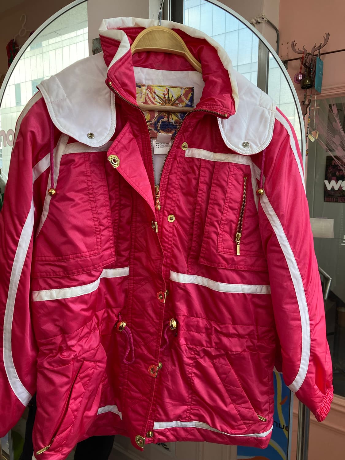 빈티지 핫핑크 스키 점퍼 상품이미지4