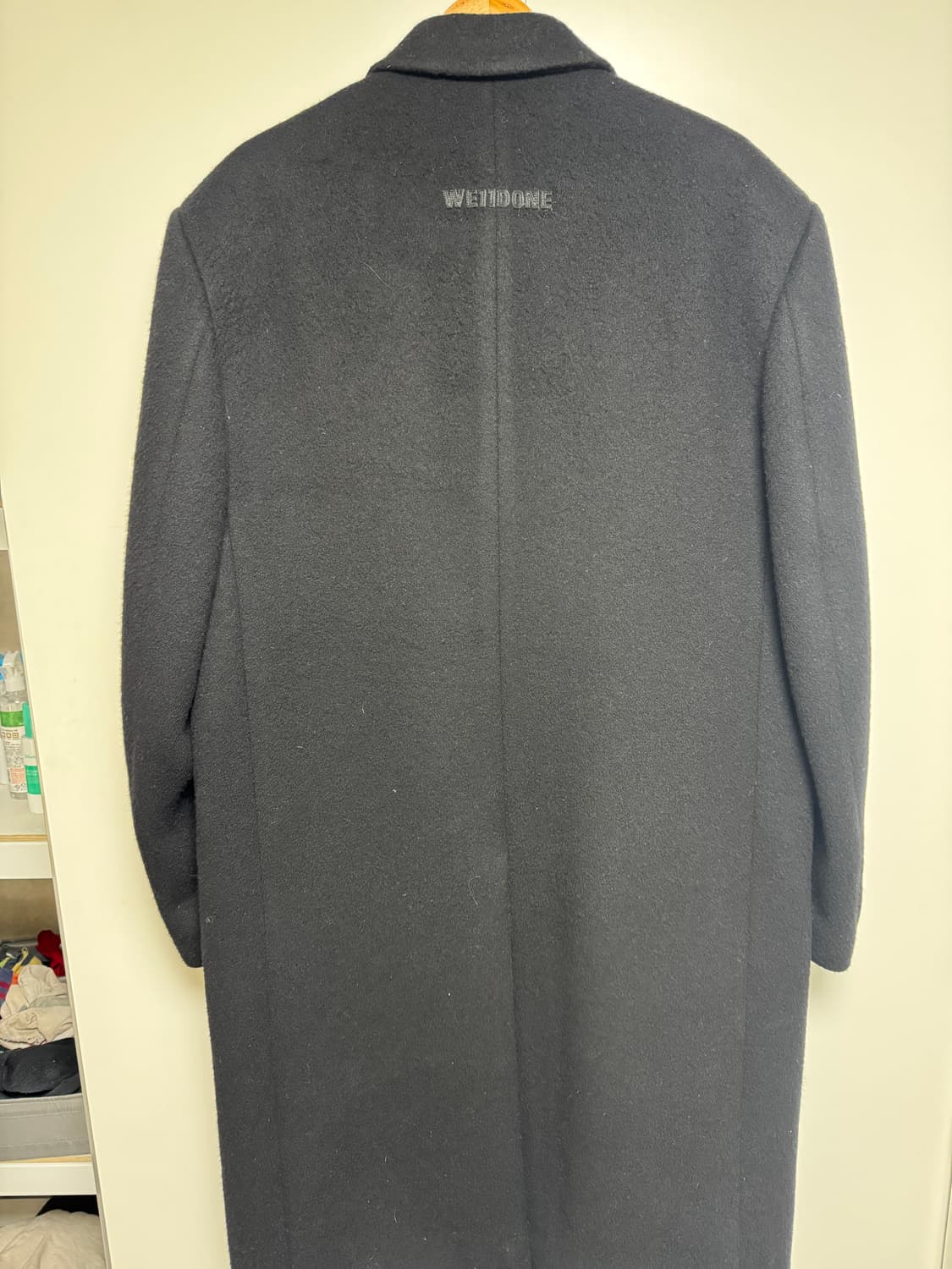 WE11DONE 오버사이즈 울캐시미어 더블 코트 상품이미지5