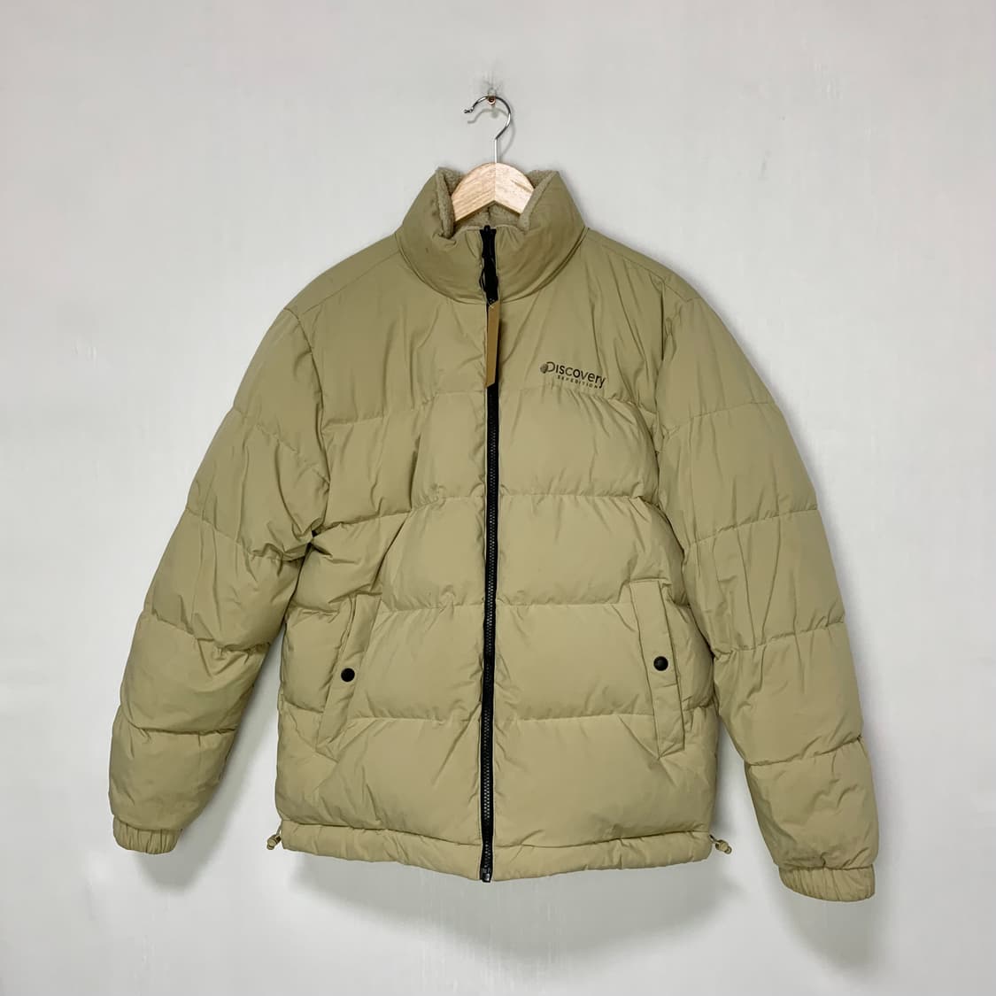 디스커버리 리버시블 플리스 패딩 점퍼 베이지 100 후리스 상품이미지3
