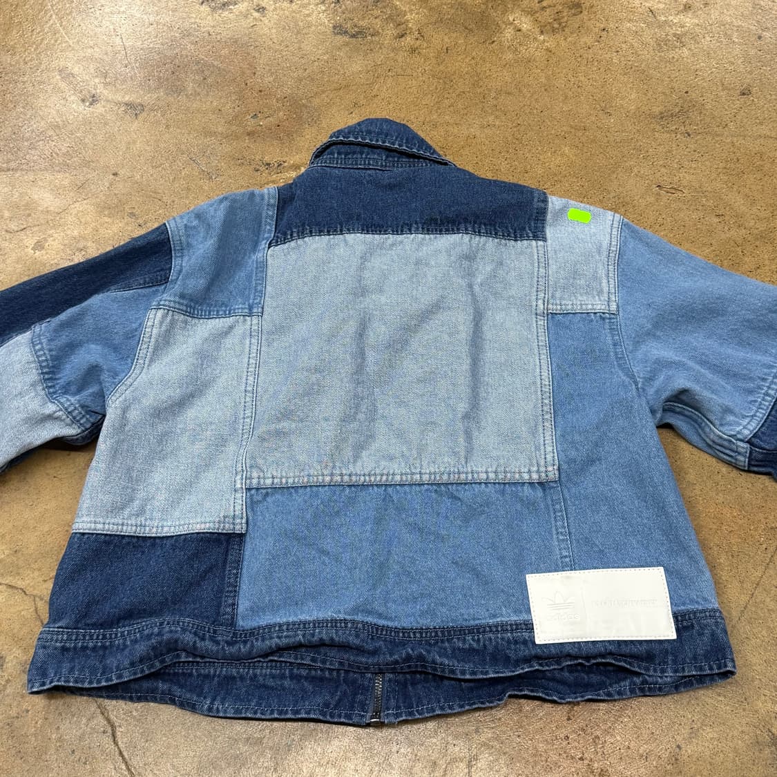 아디다스 한정판 패치워크 데님 트랙탑 청자켓  상품이미지4