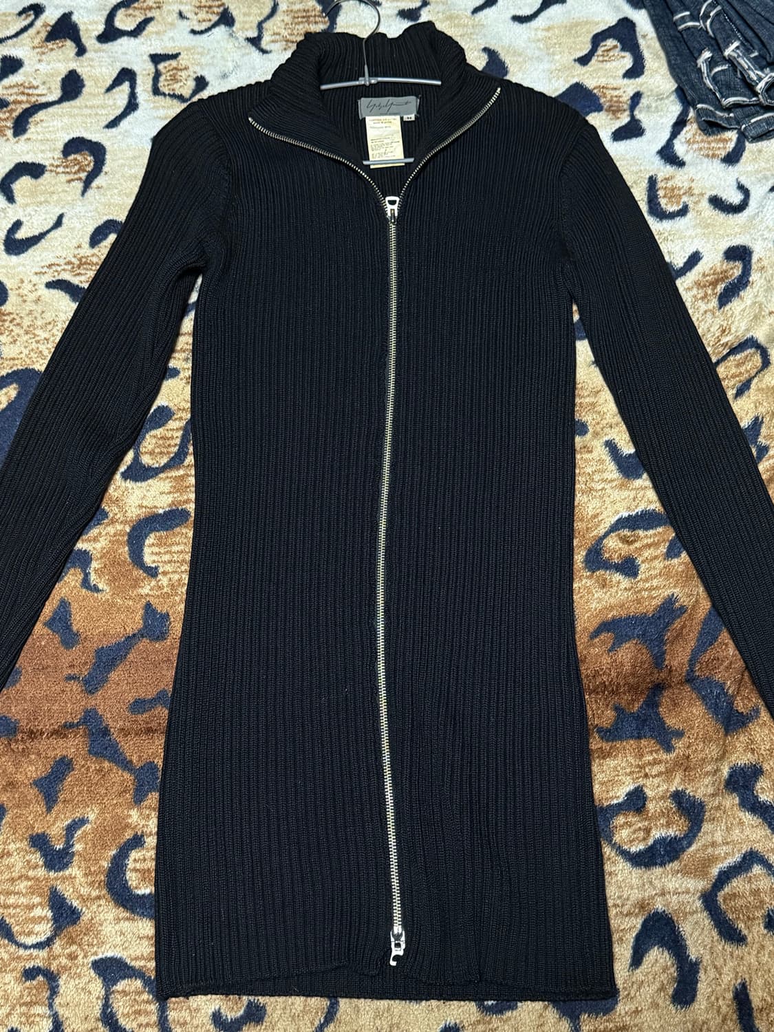 요지야마모토 니트 롱집업 상품이미지1