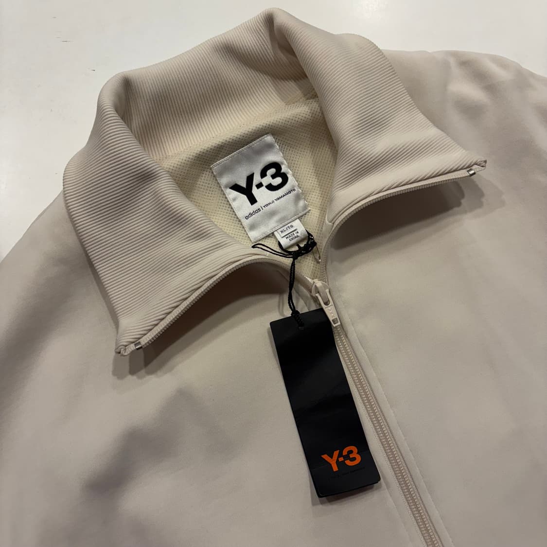 [XL] 18s 아디다스 Y-3 3선 트랙 스냅 자켓 아이보리 C908 상품이미지3