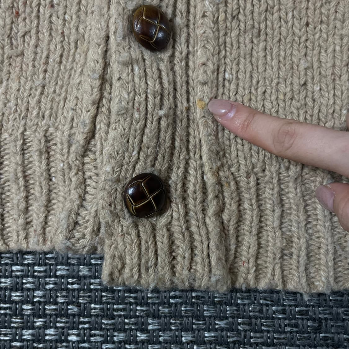 빈티지 연브라운 니트 조끼 F 상품이미지7