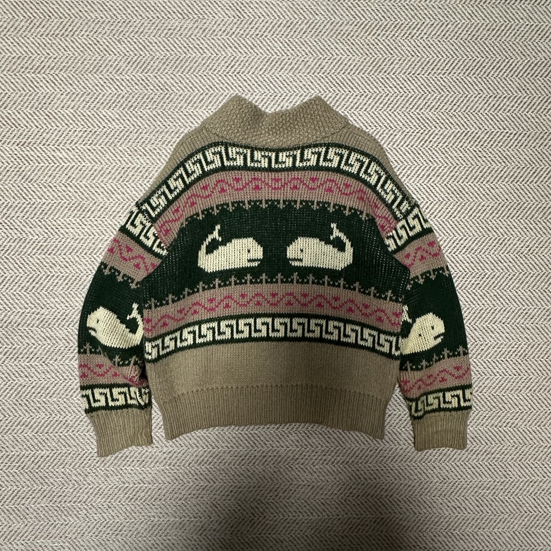 VINTAGE japan made 100% wool cardigan 상품이미지2