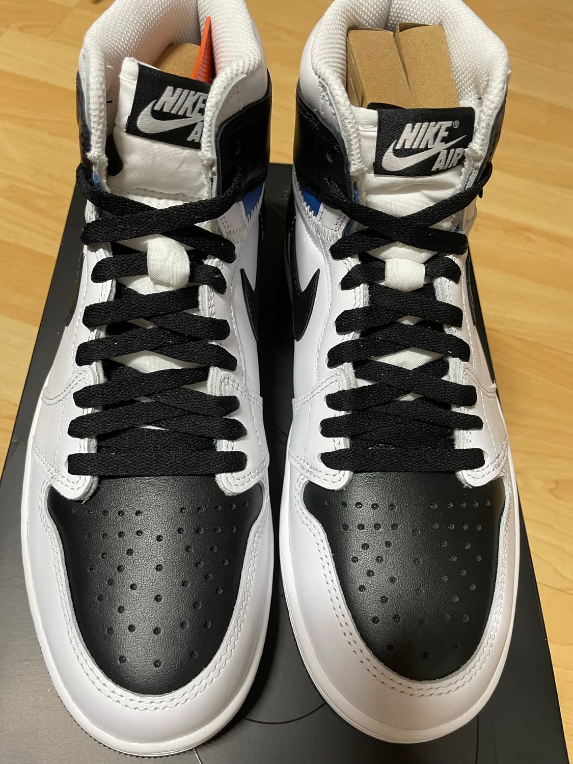 조던 1 x 프라그먼트 x 유니온 LA 하이 OG SP 화이트 블랙 상품이미지2