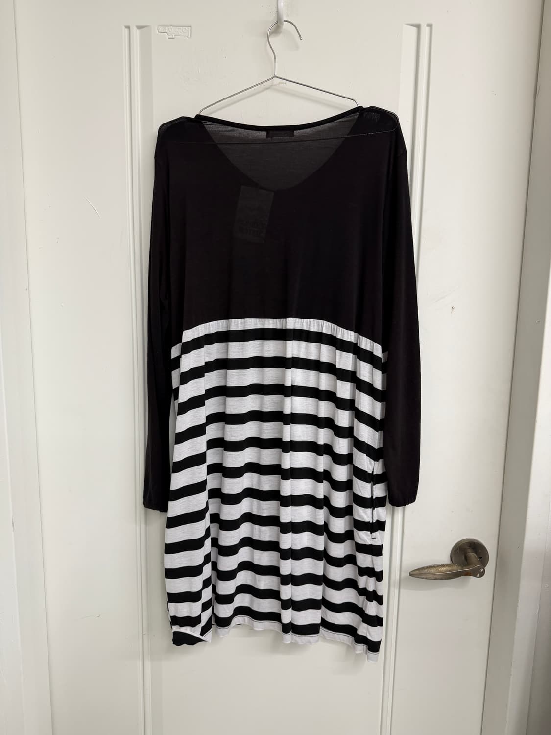 일본빈티지 블랙 스트라이프 원피스 상품이미지7