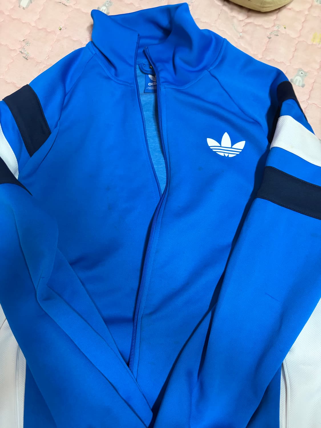 아디다스 배색 져지 자켓 상품이미지1