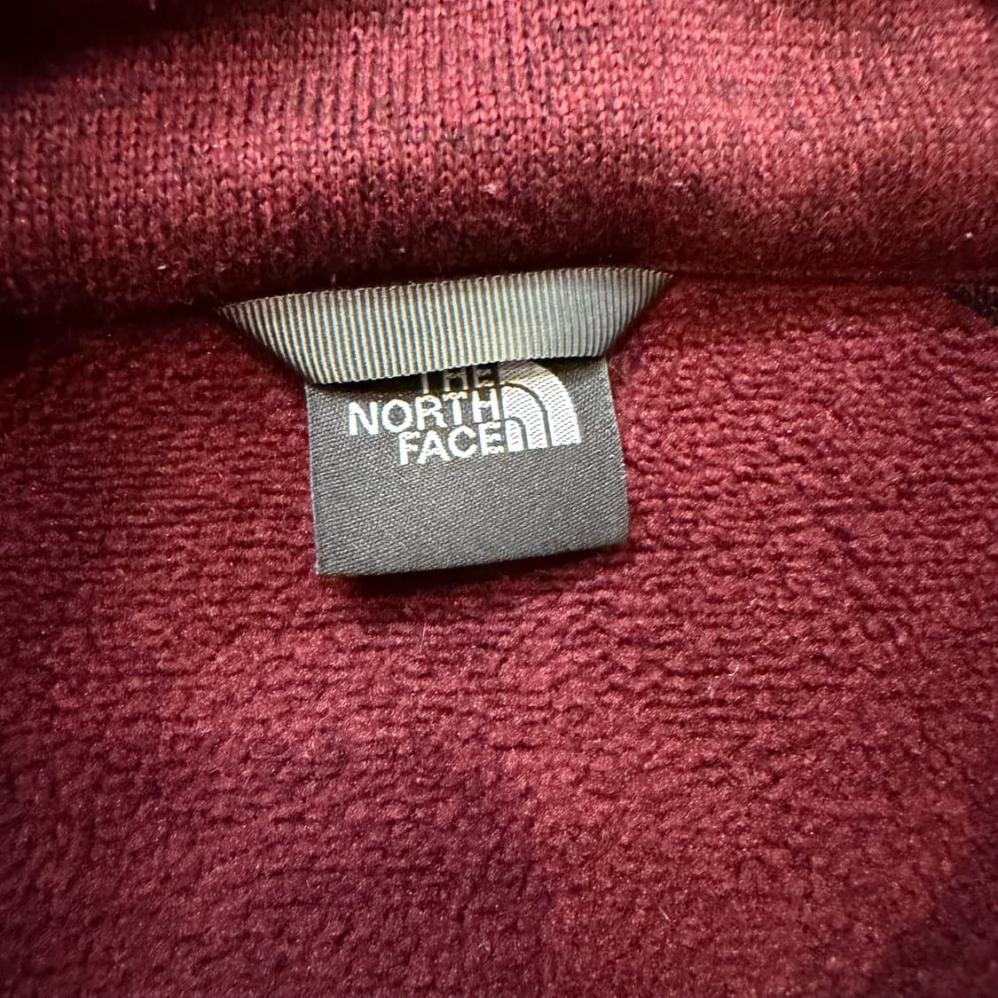 TNF 노스페이스 버건디 후리스 자켓 상품이미지3