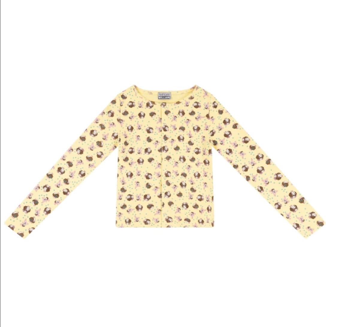 애슐리 윌리엄스 옐로우 걸 베이비 가디건 s 아일릿 상품이미지2