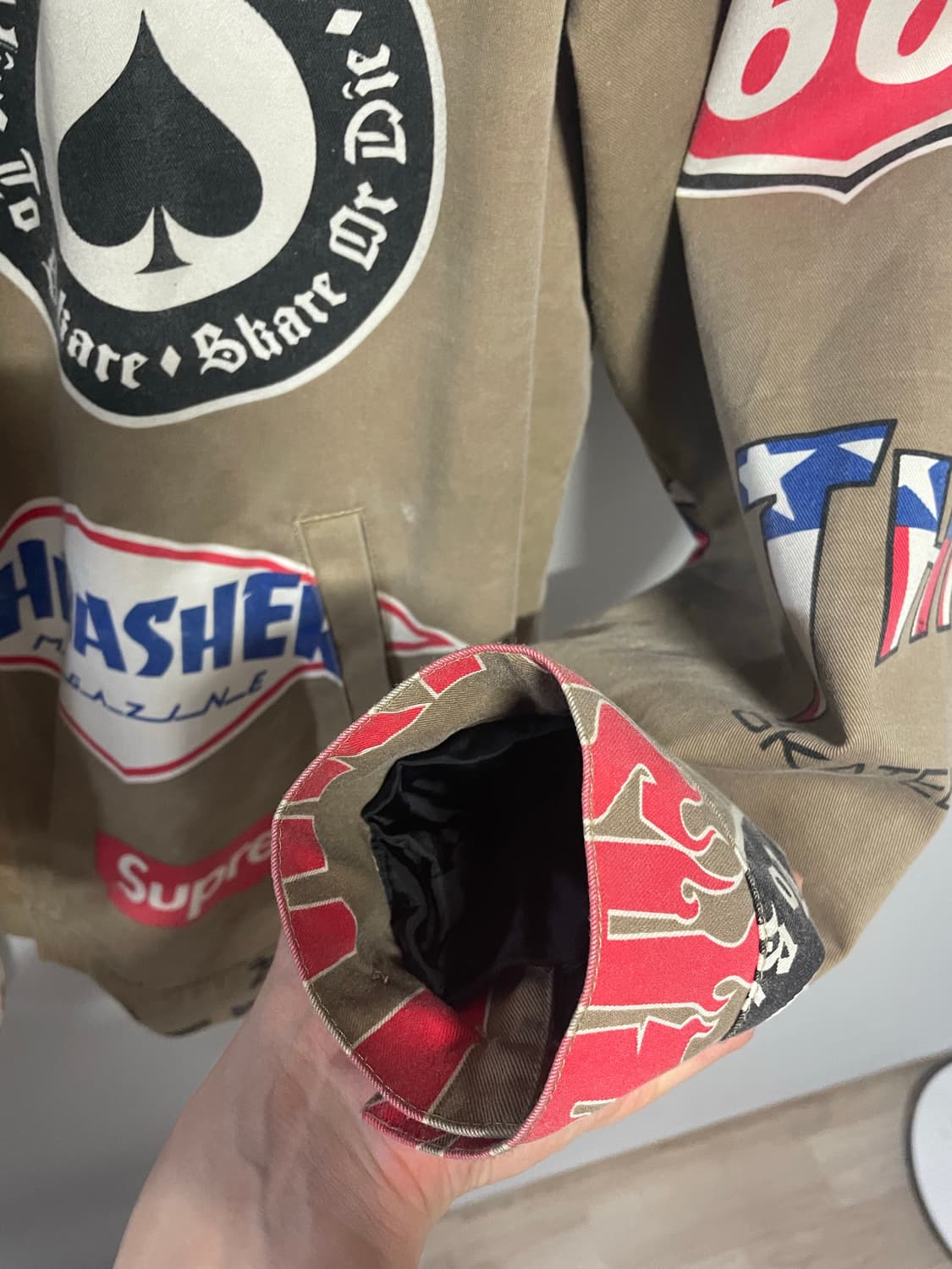 슈프림x트래셔 워크자켓 탄 상품이미지7