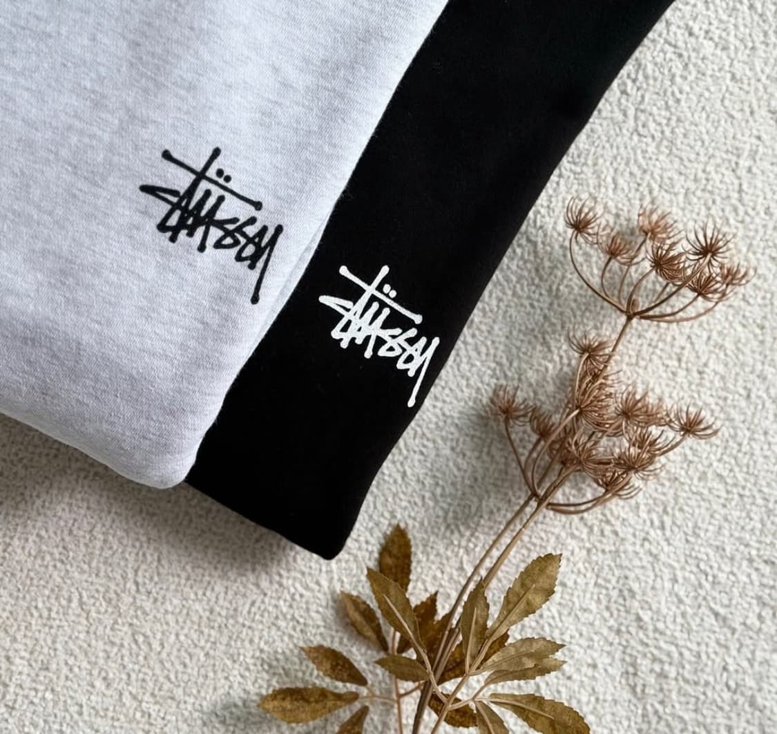 [새상품] 스투시 베이직 후드티(화이트/블랙) 상품이미지1