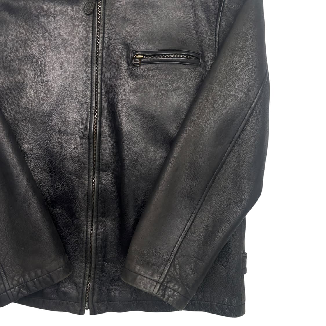 리바이스 레드탭 블랙 카우 레더 자켓 L 상품이미지3