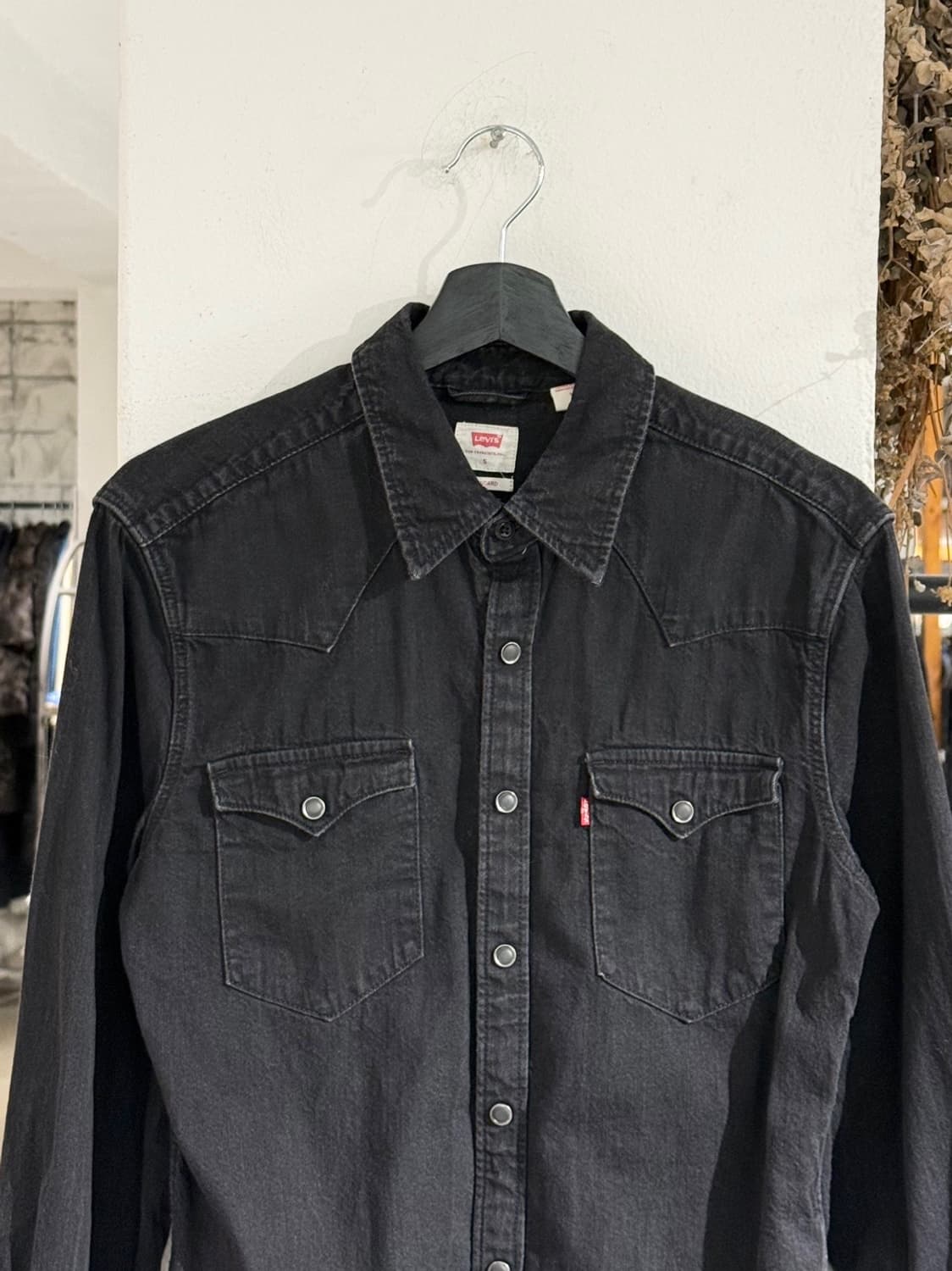 리바이스 블랙 데님 바스토우 웨스턴 셔츠 상품이미지4