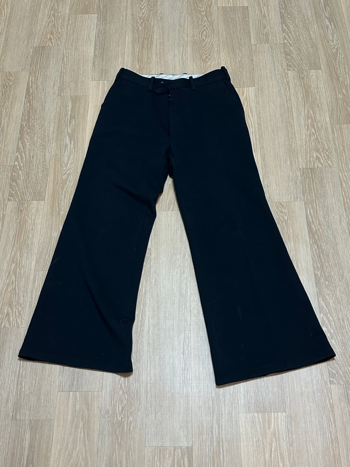 메종 마르지엘라 블랙 니티드 울 팬츠 44 상품이미지2