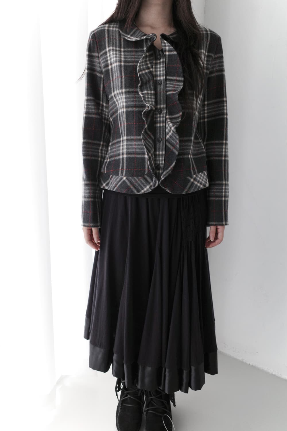 frill check jacket  상품이미지5