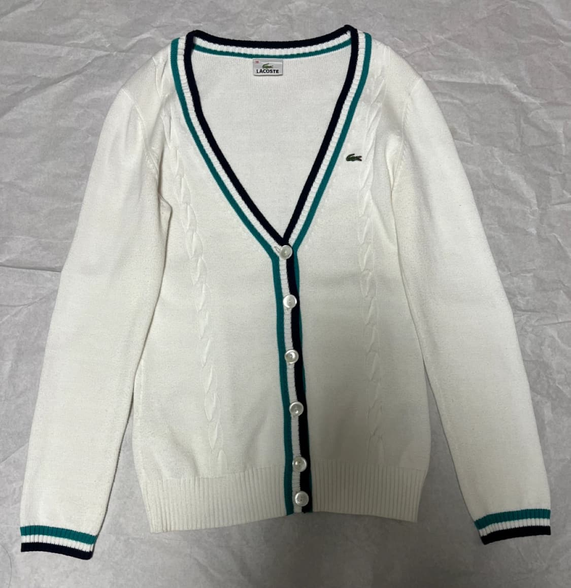 라코스테 빈티지 가디건 (38 사이즈) 상품이미지1