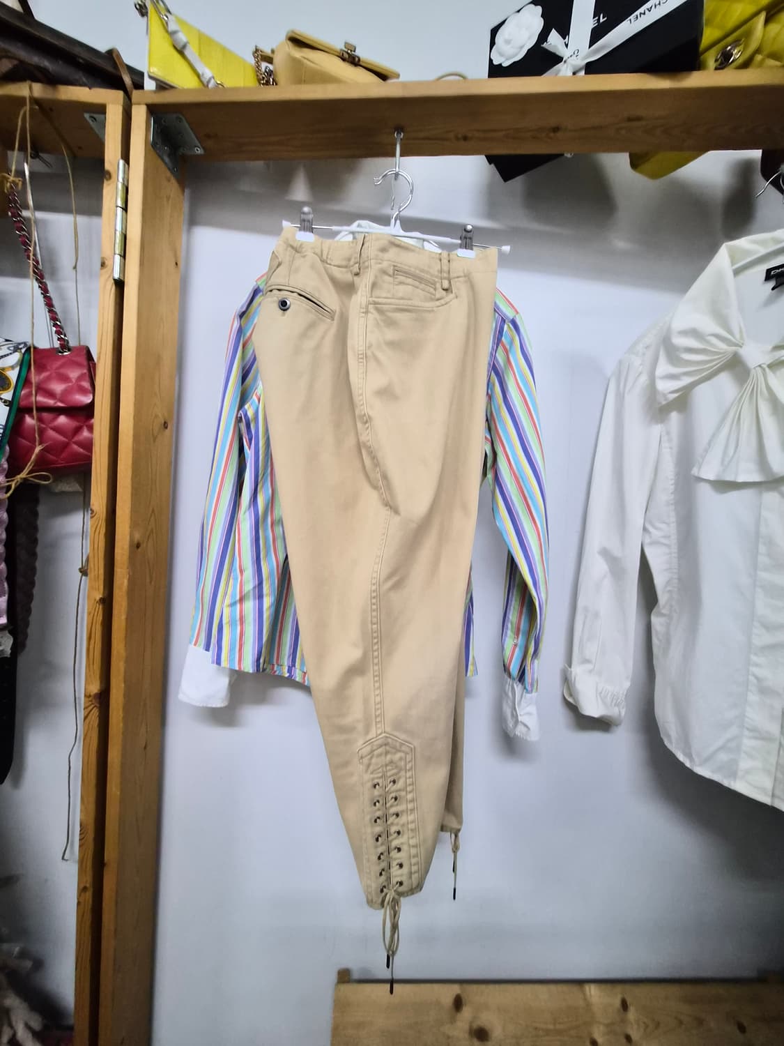 폴로랄프로렌 레인보우 스트라이프셔츠. 폴로랄프로렌 배럴팬츠 상품이미지10