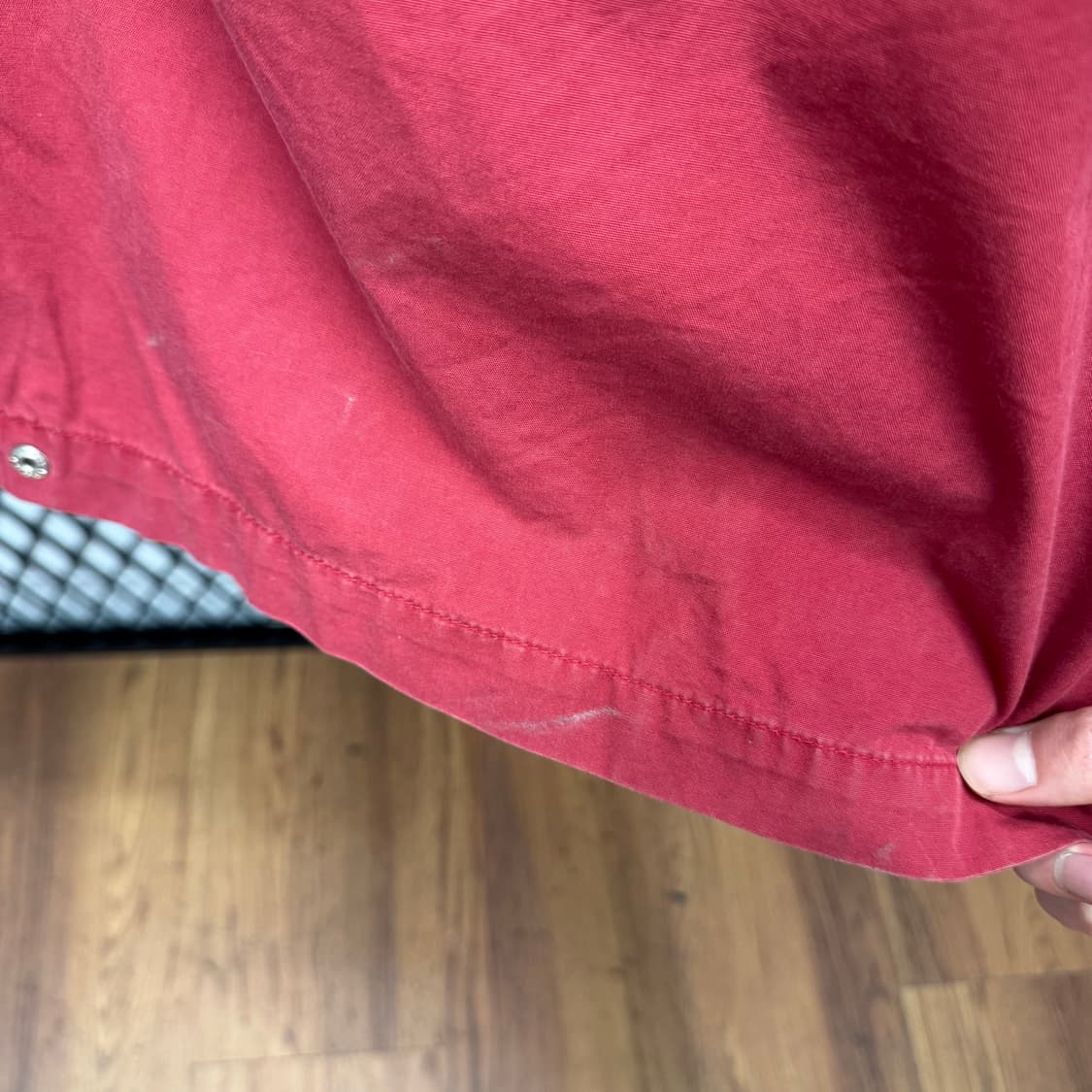 90s 타미힐피거 올드스쿨 어센틱 후드 롱파카 내피 탈부착 레드 네이비 상품이미지10