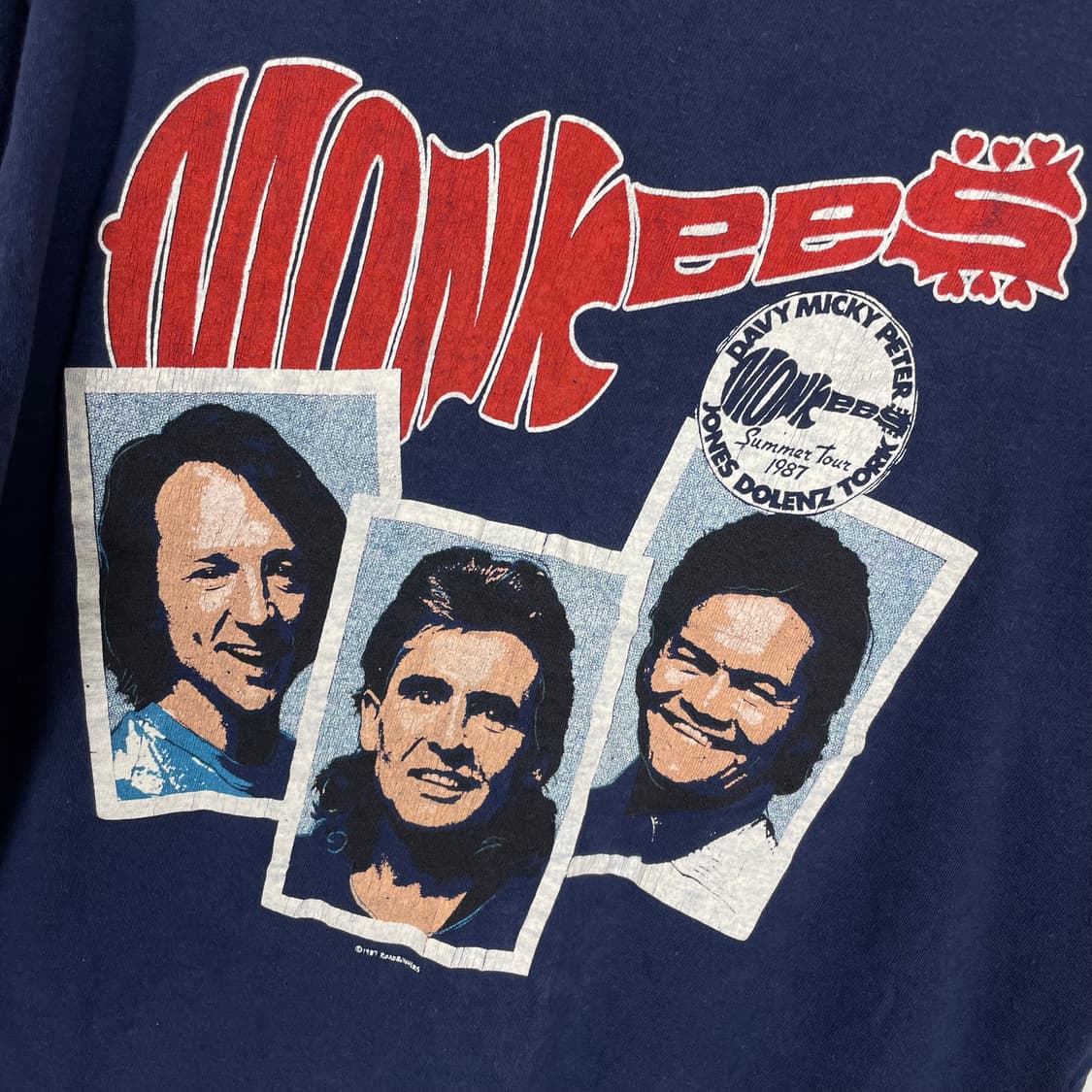 80s 1987년도 몽키스 monkees 티셔츠 상품이미지3
