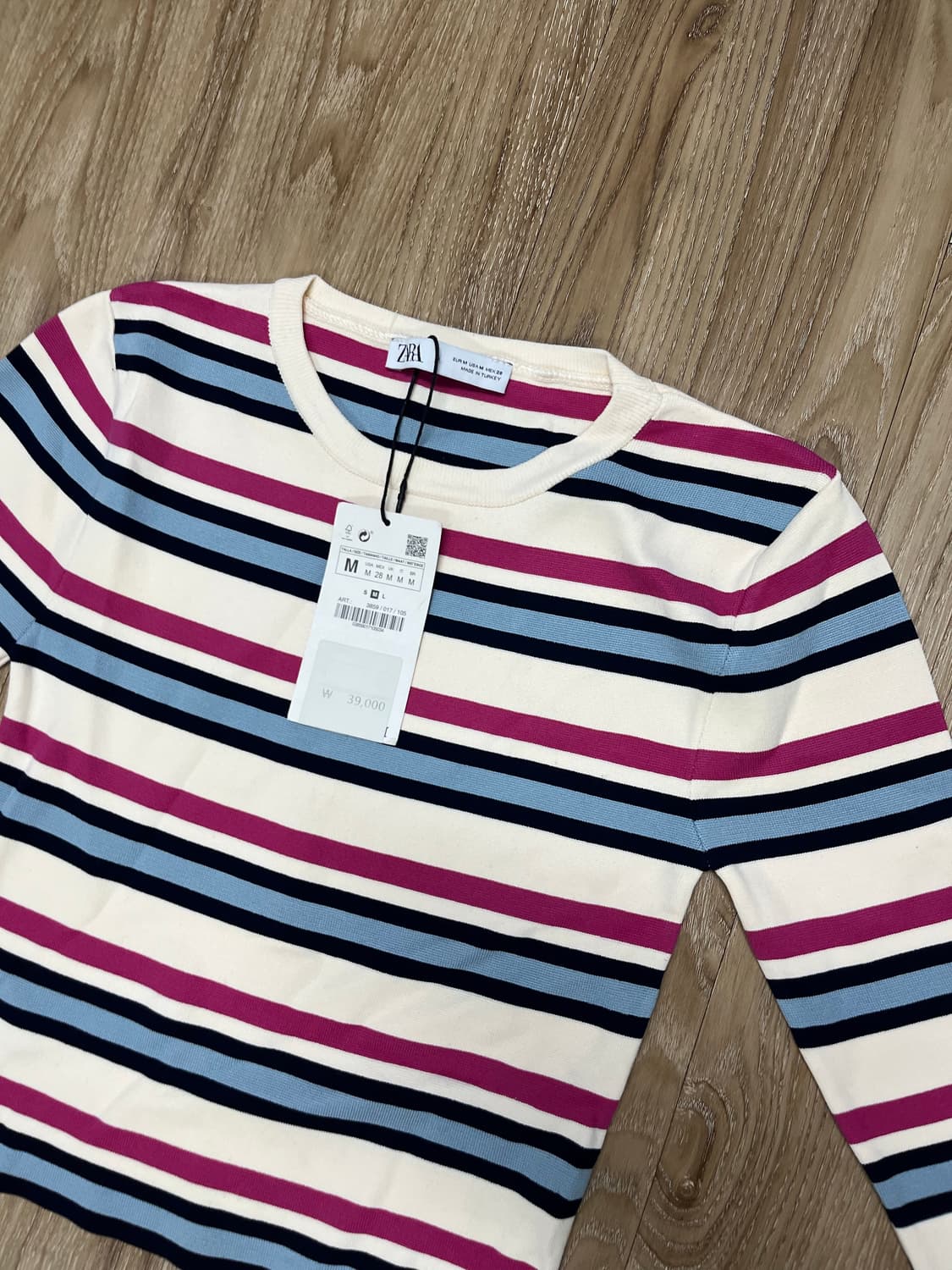 (새상품) 자라 크롭 니트 티셔츠 상품이미지2