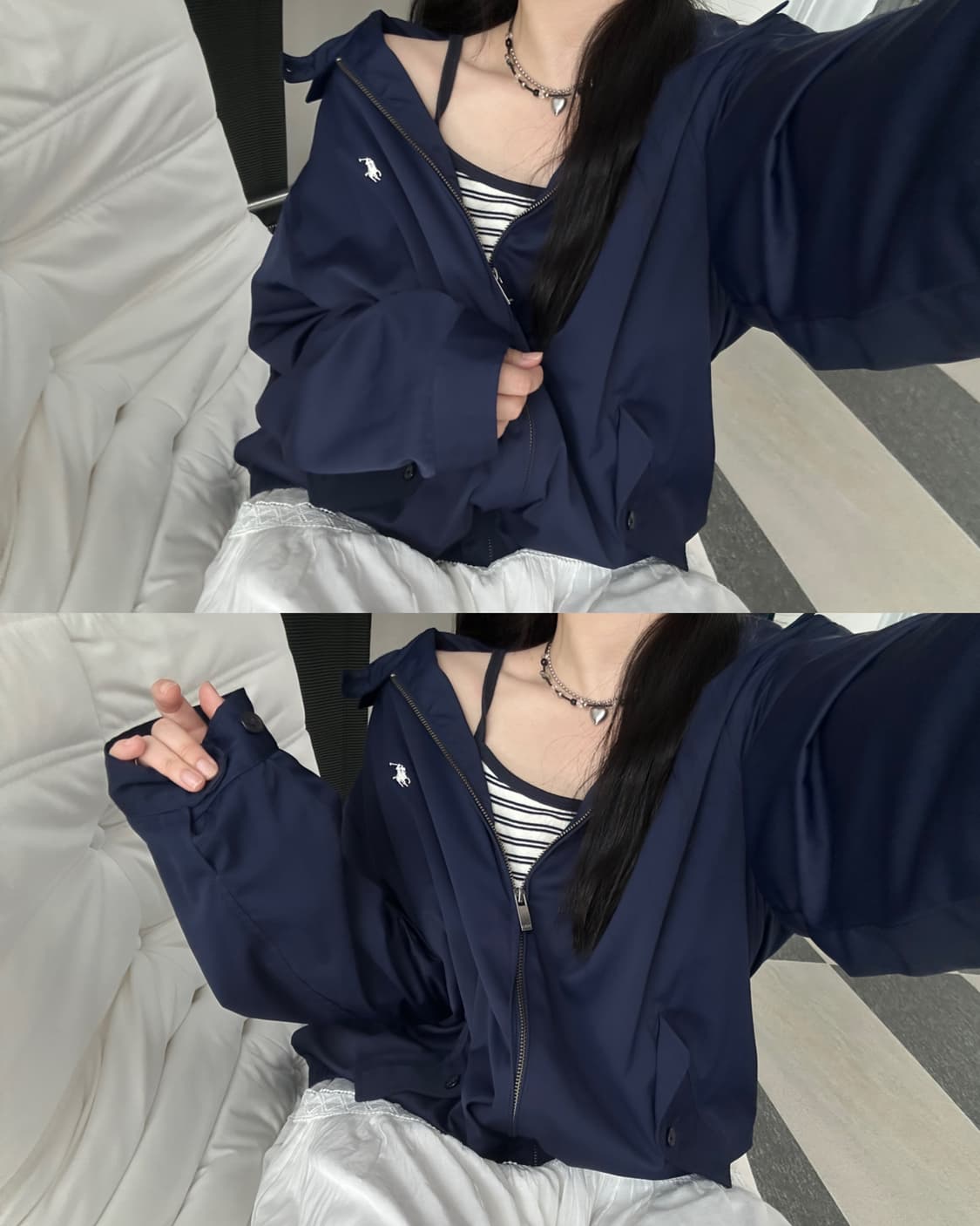 폴로 랄프로렌 네이비 바람막이 자켓  상품이미지9