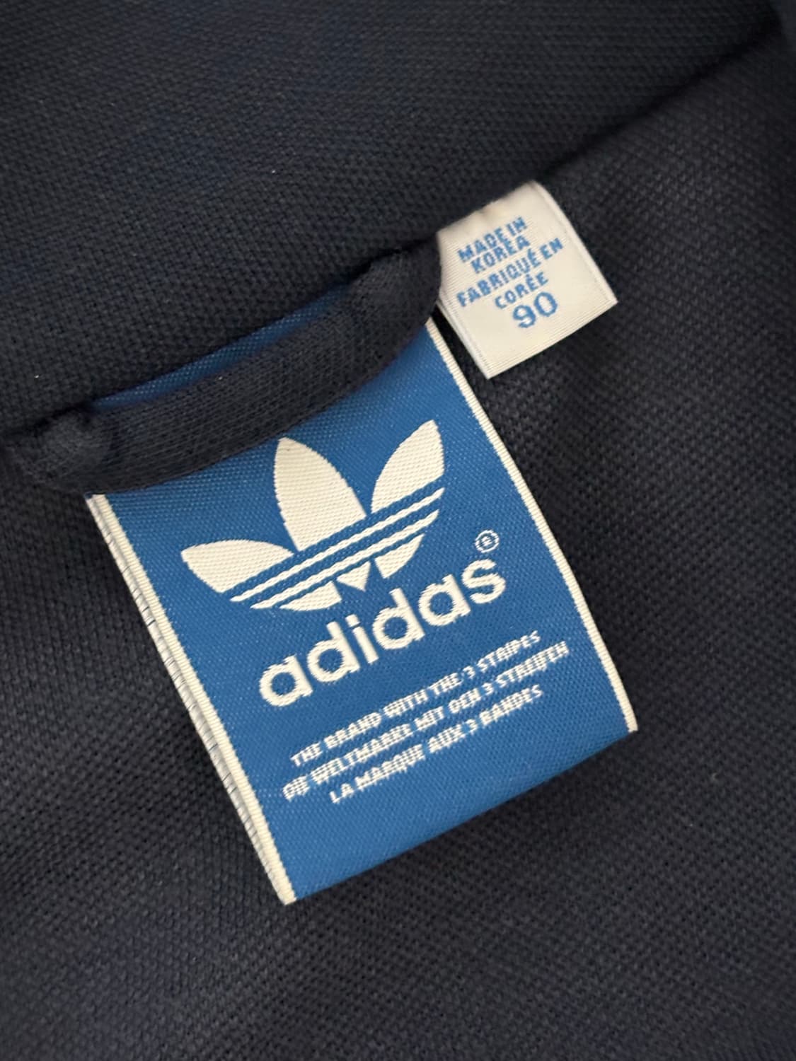 아디다스 유로파 트랙탑 져지 네이비ㅣ슬림핏 빈티지 상품이미지2