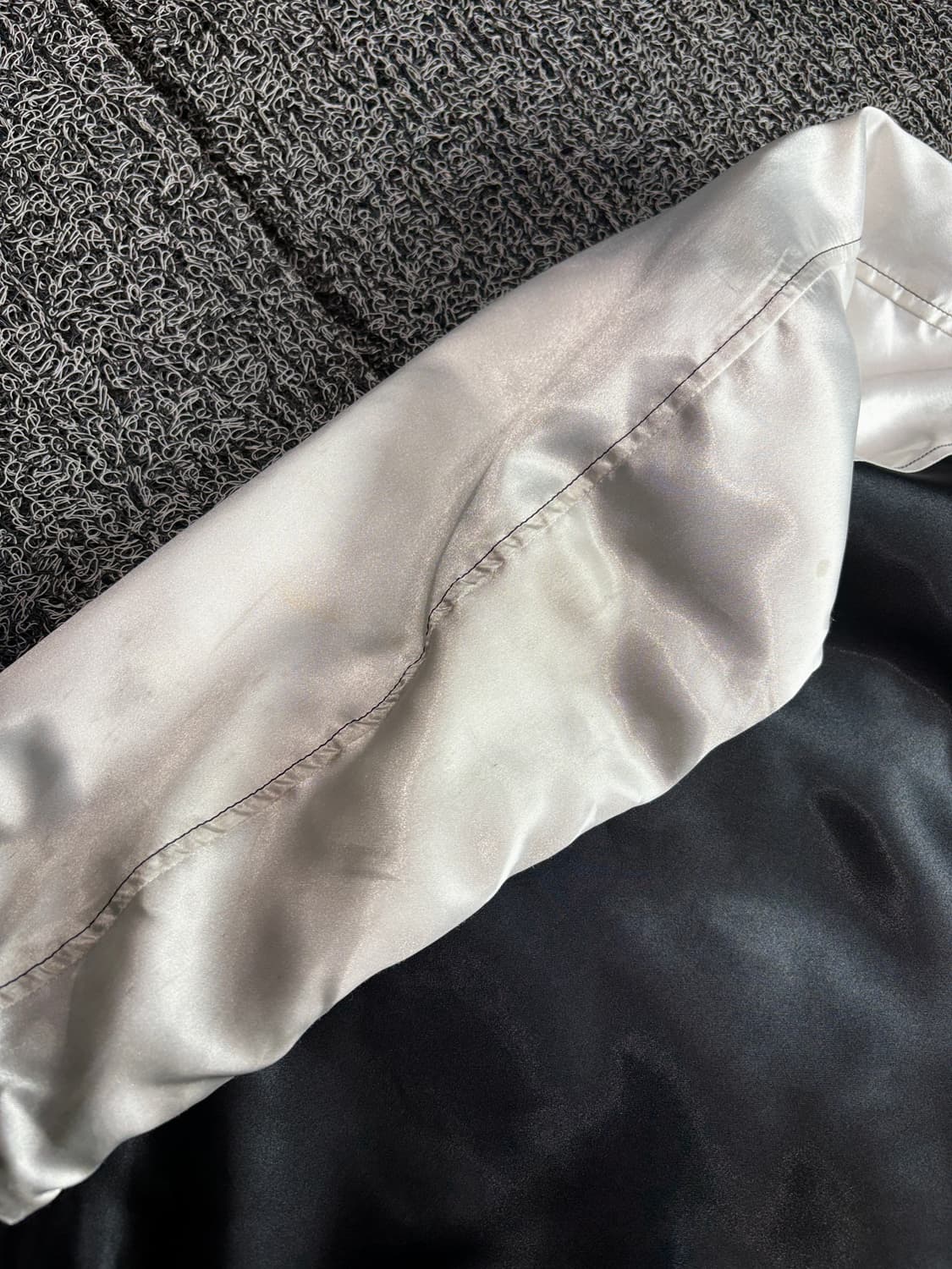 아디다스 빅로고 사틴 배색 스타디움 바시티 자켓 3489 상품이미지2