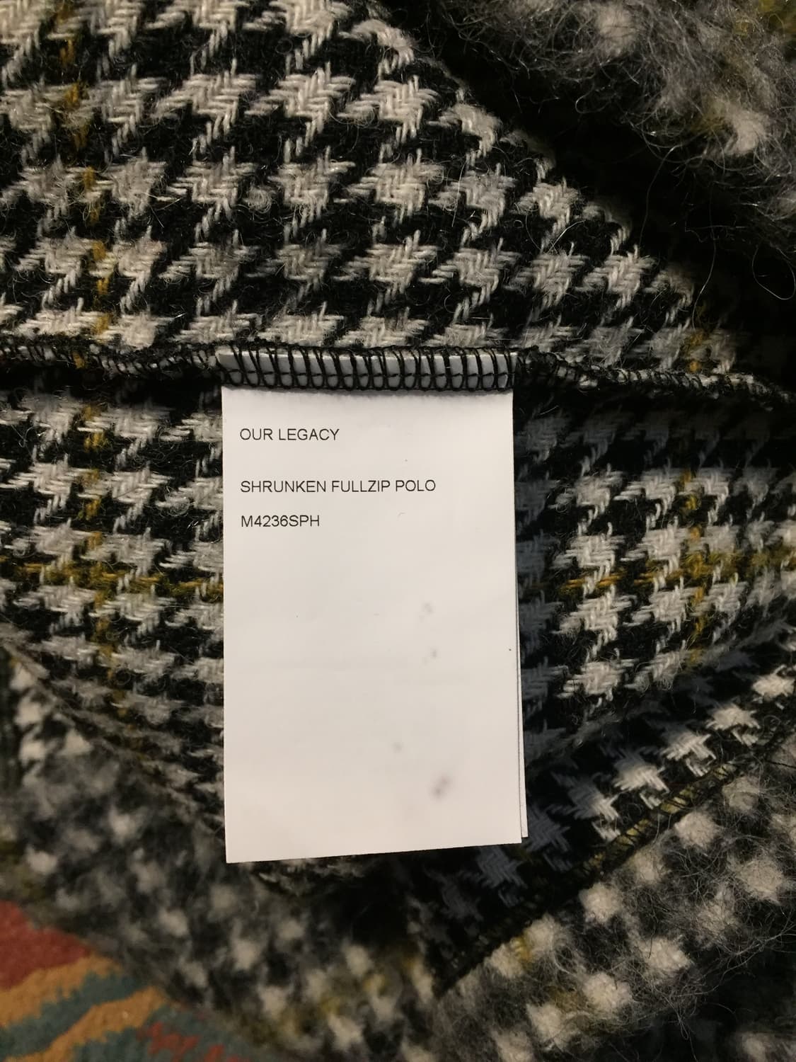 새상품 아워레가시 모헤어 슈렁큰 풀 집업 상품이미지5