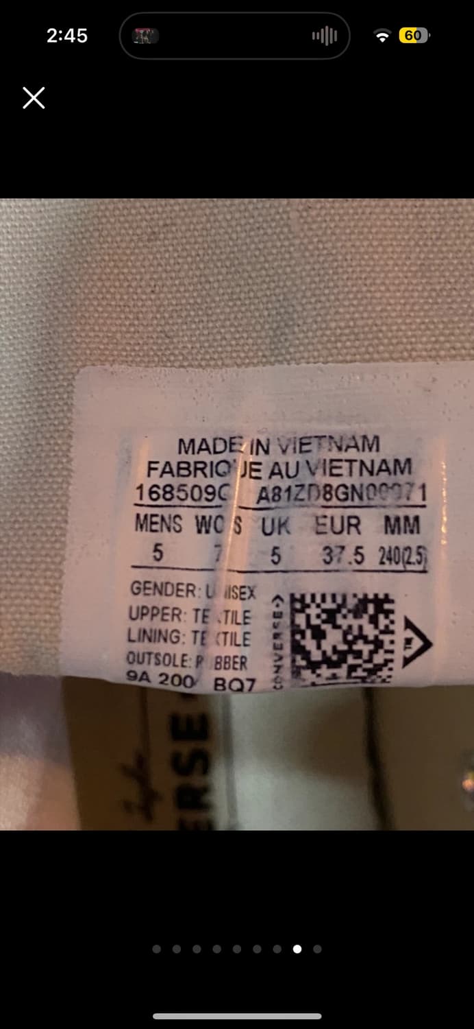 Converse 컨버스 척테일러 70 러쉬 블루 하이 스니커즈 240 상품이미지7