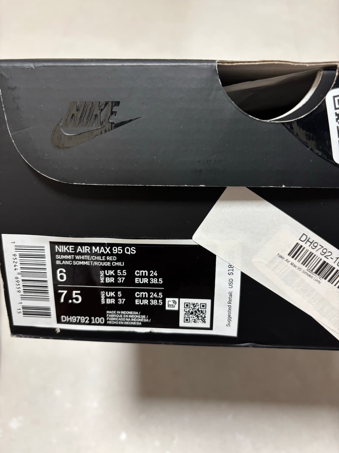 나이키 에어맥스 95 스모크그레이 240 상품이미지5