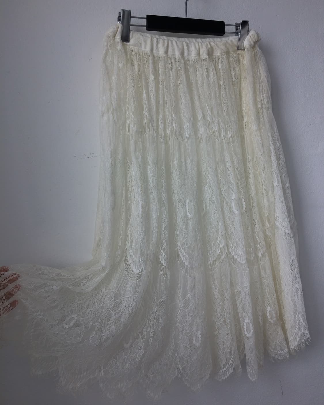 Lace sha layered long skirt 상품이미지3